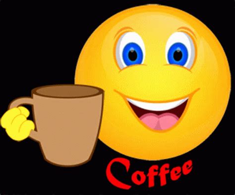 Animated coffee emoji